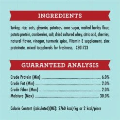 Zuke's Mini Naturals Holiday Trees Turkey & Cranberry Recipe Dog Treats -Cozy Paws 140145 PT6. AC SS1800 V1648504006