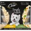 Cesar Simply Crafted Variety Pack Chicken & Chicken, Carrots & Green Beans Limited-Ingredient Adult Wet Dog Food Topper -Cozy Paws 141033 MAIN. AC SS1800 V1695650079