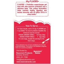 FLAVORS Red Meat Recipe Grain-Free Dog Food Topper & Treat Mix -Cozy Paws 141774 PT5. AC SS1800 V1589386552