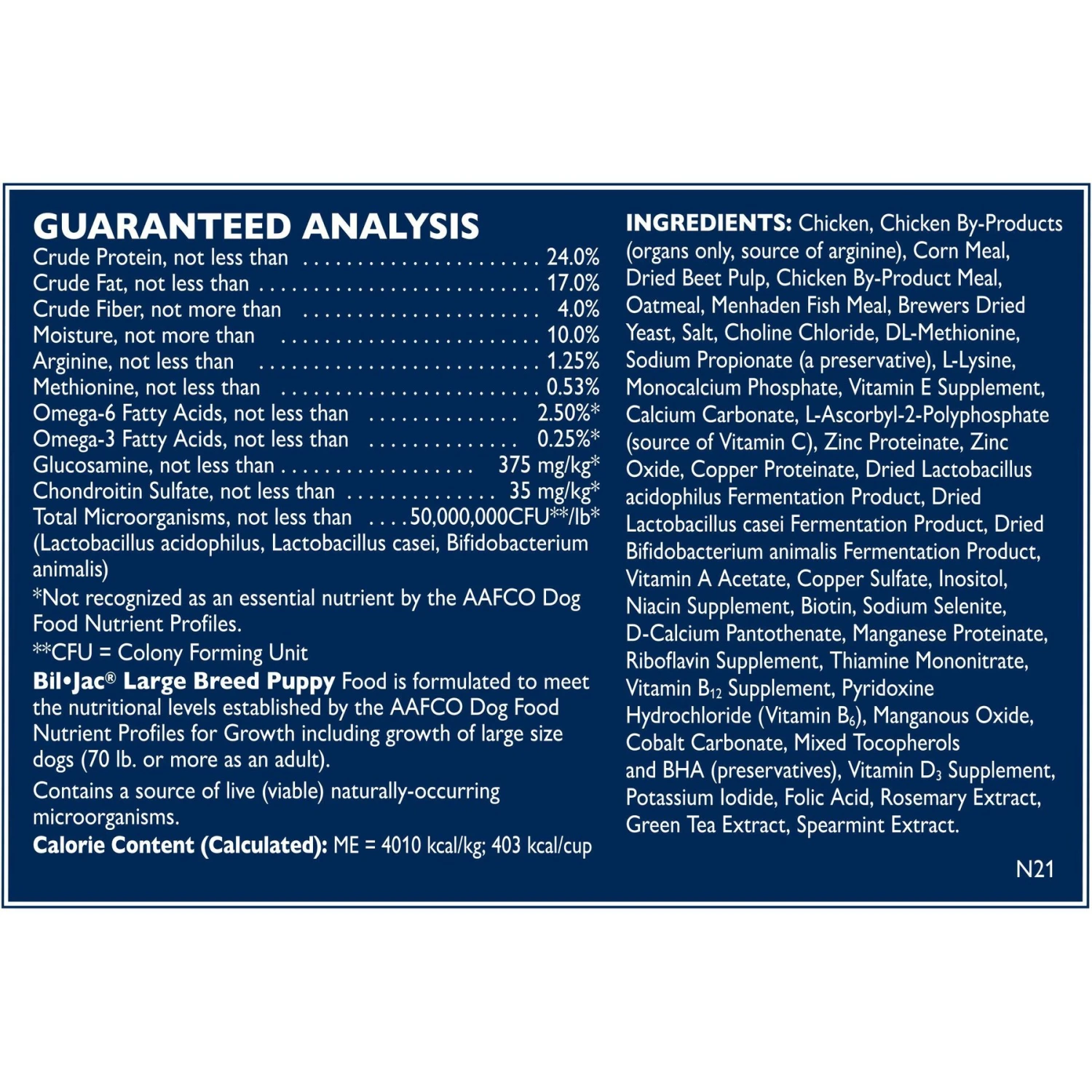 Bil-Jac Large Breed Puppy Chicken Recipe Dry Dog Food 7 Bil-Jac Large Breed Puppy Chicken Recipe Dry Dog Food - Image 5