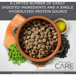 Diamond Care Sensitive Skin Formula Adult Limited Ingredient Grain-Free Dry Dog Food -Cozy Paws 143245 PT2. AC SS1800 V1641256349