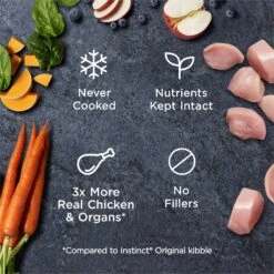 Instinct Frozen Raw Bites Grain-Free Cage-Free Chicken Recipe Dog Food -Cozy Paws 144020 PT3. AC SS1800 V1668202912