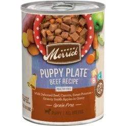 Merrick Grain-Free Wet Puppy Food Puppy Plate Beef Recipe