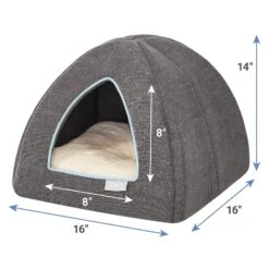 Frisco Igloo Covered Cat & Dog Bed -Cozy Paws 144836 PT2. AC SS1800 V1647881252