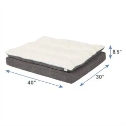 Frisco Plush Orthopedic Pillowtop Dog Bed W/Removable Cover -Cozy Paws 144858 PT2. AC SS1800 V1674228032