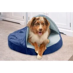 FurHaven Microvelvet Snuggery Orthopedic Cat & Dog Bed With Removable Cover -Cozy Paws 145029 PT2. AC SS1800 V1693918808