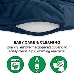 FurHaven Microvelvet Snuggery Orthopedic Cat & Dog Bed With Removable Cover -Cozy Paws 145029 PT8. AC SS1800 V1693935444