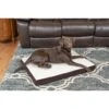 FurHaven Faux Sheepskin & Suede Deluxe Orthopedic Cat & Dog Bed With Removable Cover -Cozy Paws 145039 MAIN. AC SS1800 V1606315343