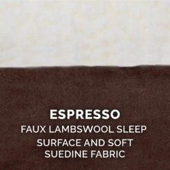 FurHaven Faux Sheepskin & Suede Deluxe Orthopedic Cat & Dog Bed With Removable Cover -Cozy Paws 145039 PT8. AC SS1800 V1606357031