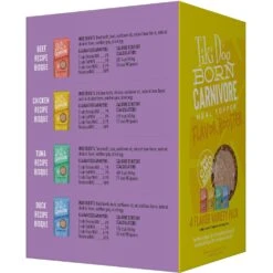 Tiki Dog Born Carnivore Flavor Booster Bisque Variety Pack Non-GMO Wet Dog Food Topper, 1.5-oz Pouch, Case Of 12 -Cozy Paws 145229 PT2. AC SS1800 V1701796279