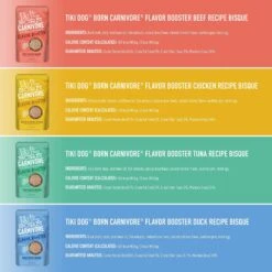 Tiki Dog Born Carnivore Flavor Booster Bisque Variety Pack Non-GMO Wet Dog Food Topper, 1.5-oz Pouch, Case Of 12 -Cozy Paws 145229 PT3. AC SS1800 V1701796278