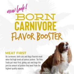 Tiki Dog Born Carnivore Flavor Booster Bisque Variety Pack Non-GMO Wet Dog Food Topper, 1.5-oz Pouch, Case Of 12 -Cozy Paws 145229 PT6. AC SS1800 V1701796276