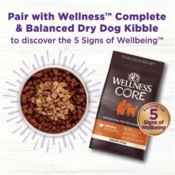 Wellness CORE Bowl Boosters Bare Turkey Freeze-Dried Dog Food Mixer Or Topper -Cozy Paws 145472 PT4. AC SS1800 V1703709317