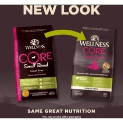 Wellness CORE Grain-Free Small Breed Healthy Weight Deboned Turkey Recipe Dry Dog Food -Cozy Paws 145477 PT1. AC SS1800 V1677613578