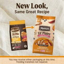Merrick Lil' Plates Grain-Free Small Breed Dry Dog Food Real Chicken, Sweet Potatoes + Peas With Raw Bites Recipe -Cozy Paws 145881 PT1. AC SS1800 V1673561681