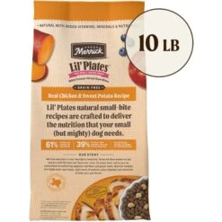 Merrick Lil' Plates Grain-Free Small Breed Dry Dog Food Real Chicken, Sweet Potatoes + Peas With Raw Bites Recipe -Cozy Paws 145881 PT2. AC SS1800 V1673561681