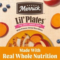 Merrick Lil' Plates Grain-Free Small Breed Dry Dog Food Real Chicken, Sweet Potatoes + Peas With Raw Bites Recipe -Cozy Paws 145881 PT4. AC SS1800 V1673561680