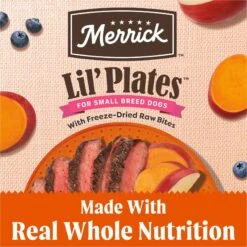 Merrick Lil' Plates Grain-Free Chicken-Free Real Texas Beef, Sweet Potato + Peas With Raw Bites Recipe Small Breed Dry Dog Food -Cozy Paws 145883 PT4. AC SS1800 V1673561677