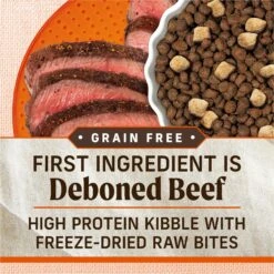Merrick Lil' Plates Grain-Free Chicken-Free Real Texas Beef, Sweet Potato + Peas With Raw Bites Recipe Small Breed Dry Dog Food -Cozy Paws 145883 PT8. AC SS1800 V1673561617