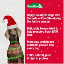 PureBites Holiday Turkey & Sweet Potato Freeze-Dried Dog Treats, 2.5-oz Bag -Cozy Paws 145891 PT4. AC SS1800 V1694718650