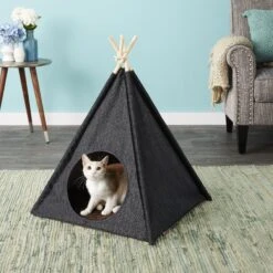 P.L.A.Y. Pet Lifestyle And You Teepee Tent Covered Cat & Dog Bed -Cozy Paws 145964 PT3. AC SS1800 V1566408469