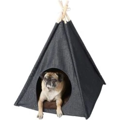 P.L.A.Y. Pet Lifestyle And You Teepee Tent Covered Cat & Dog Bed -Cozy Paws 145964 PT4. AC SS1800 V1569546732