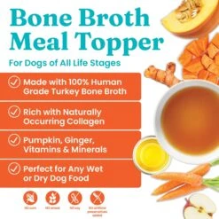 Solid Gold Turkey Grain-Free Bone Broth With Pumpkin & Ginger Dog Food -Cozy Paws 149303 PT1. AC SS1800 V1604614660