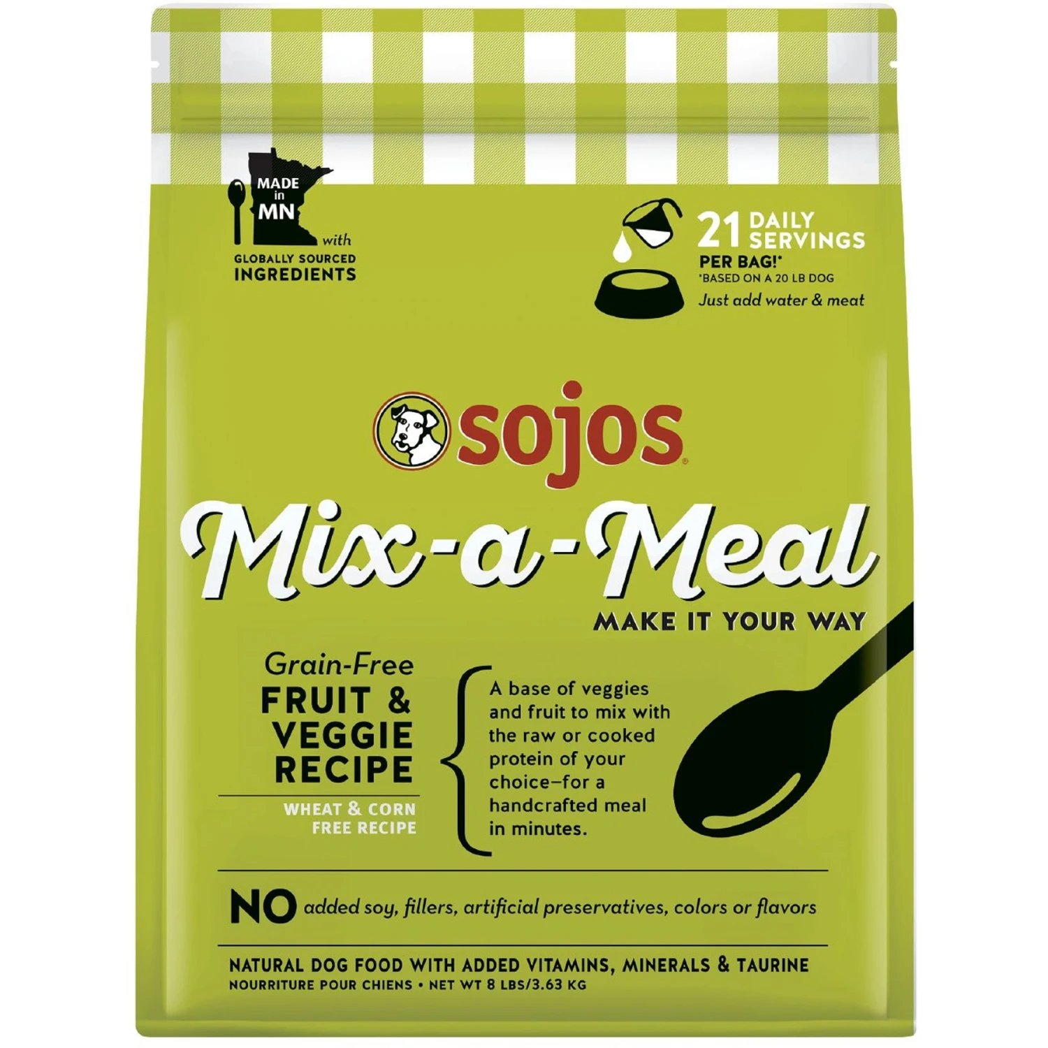 Sojos Mix-A-Meal Fruit & Veggie Pre-Mix Grain-Free Dog Food 3 Sojos Mix-A-Meal Fruit & Veggie Pre-Mix Grain-Free Dog Food
