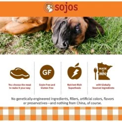 Sojos Mix-A-Meal Fruit & Veggie Pre-Mix Grain-Free Dog Food 14 Sojos Mix-A-Meal Fruit & Veggie Pre-Mix Grain-Free Dog Food -Cozy Paws 149640 PT4. AC SS1800 V1611088639