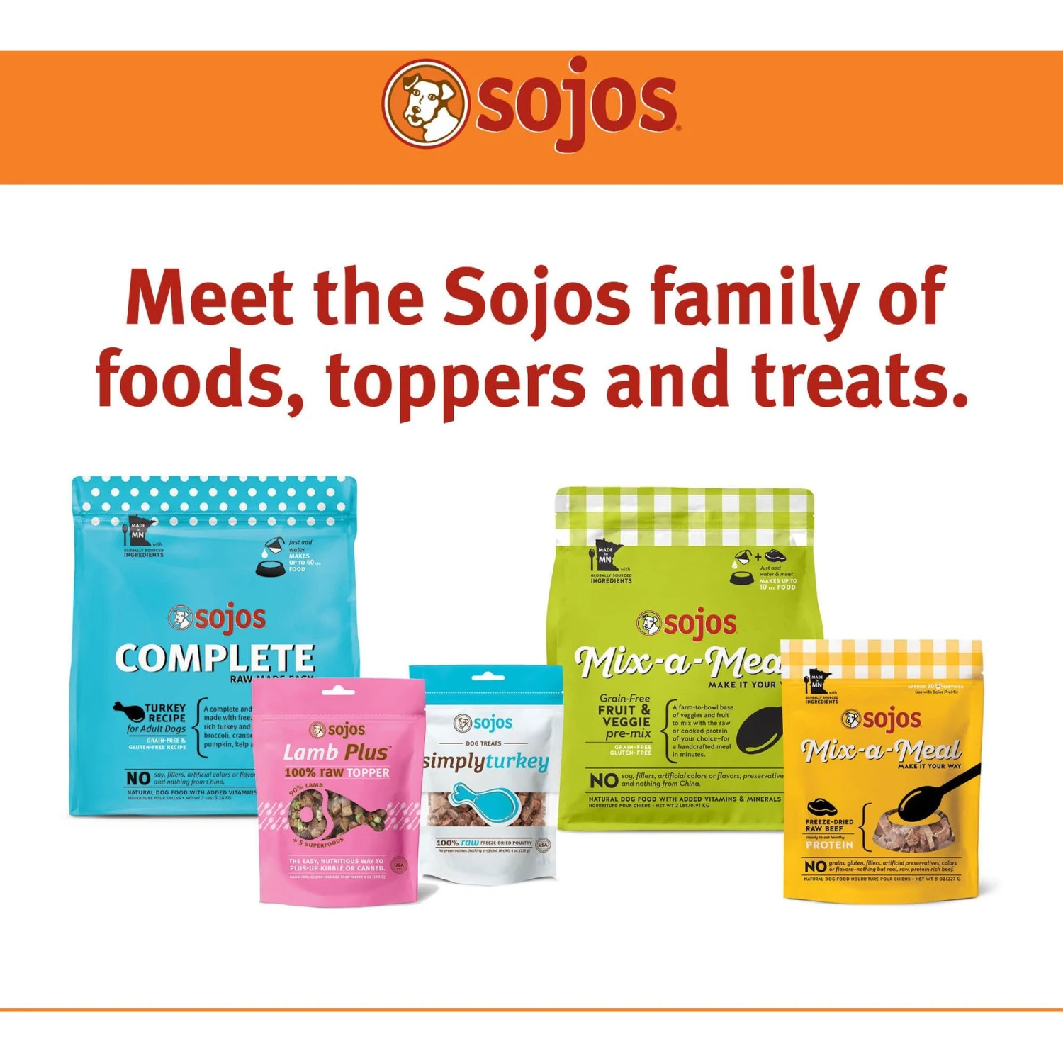Sojos Mix-A-Meal Fruit & Veggie Pre-Mix Grain-Free Dog Food 9 Sojos Mix-A-Meal Fruit & Veggie Pre-Mix Grain-Free Dog Food - Image 7