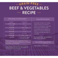 True Acre Foods Grain-Free Beef & Vegetable Dry Dog Food -Cozy Paws 150194 PT7. AC SS1800 V1626445267