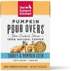 The Honest Kitchen Pumpkin POUR OVERS Turkey & Pumpkin Stew Wet Dog Food Topper