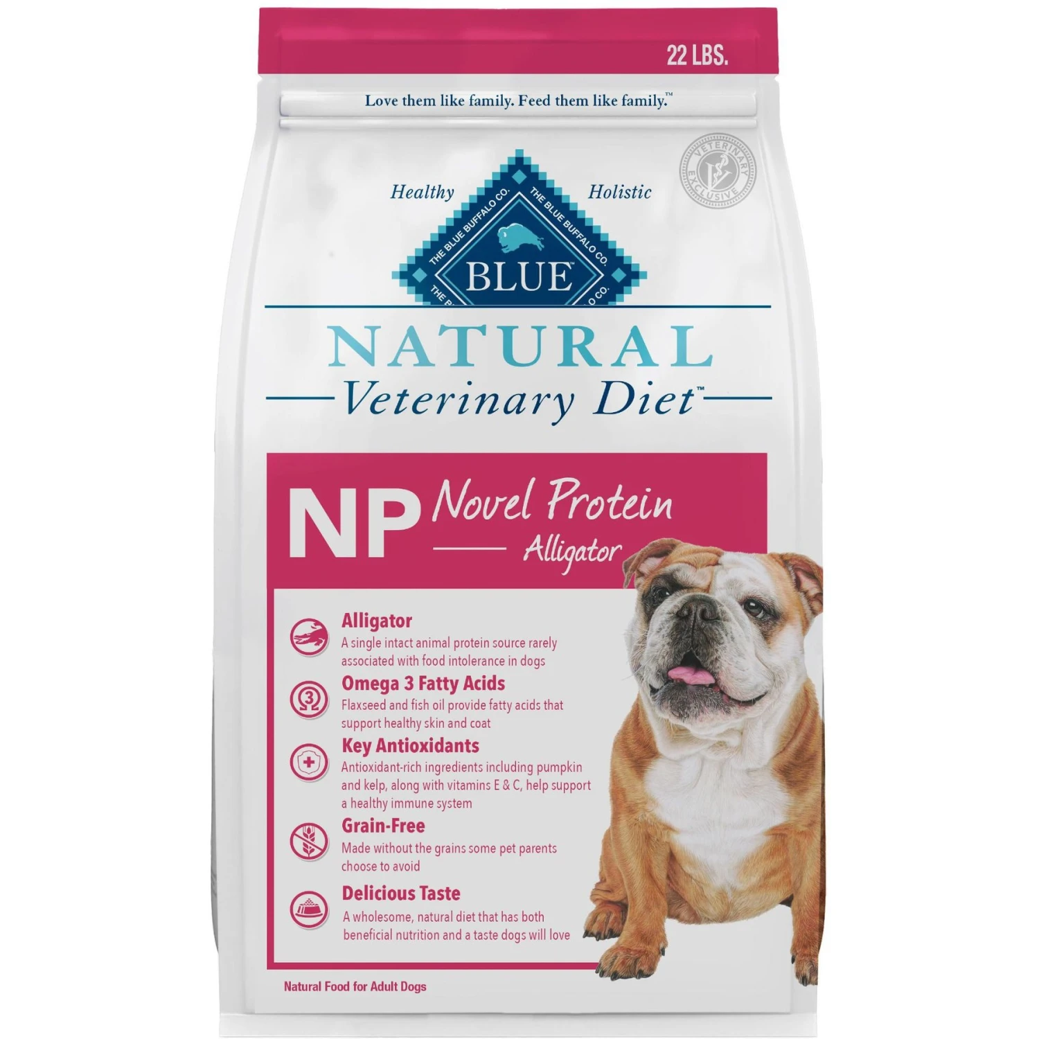 Blue Buffalo Natural Veterinary Diet NP Novel Protein Alligator Grain-Free Dry Dog Food 3 Blue Buffalo Natural Veterinary Diet NP Novel Protein Alligator Grain-Free Dry Dog Food