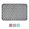 Bone Dry Lattice Paw Print Dog & Cat Food Mat