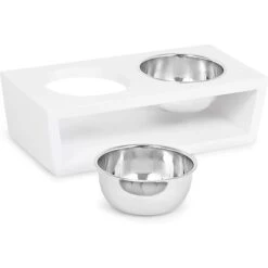 Internet's Best Modern Elevated Dog & Cat Bowls -Cozy Paws 154379 PT2. AC SS1800 V1541782627