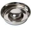 OurPets Durapet Premium Stainless Steel Slow-Feed Dog Bowl