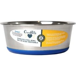 OurPets Durapet Premium Rubber-Bonded Stainless Steel Bowl