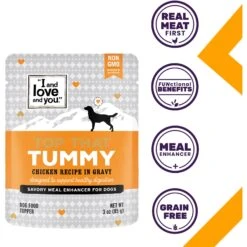 I And Love And You Top That Tummy Chicken Recipe Grain-Free Dog Food Topper -Cozy Paws 155557 PT1. AC SS1800 V1692973520