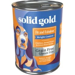 Solid Gold Fit & Fabulous Chicken, Sweet Potato & Green Bean Weight Control Recipe Grain-Free Canned Dog Food -Cozy Paws 157128 PT1. AC SS1800 V1547218994
