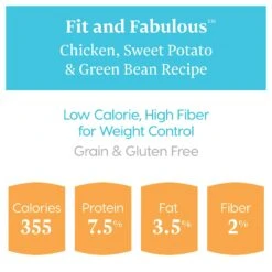 Solid Gold Fit & Fabulous Chicken, Sweet Potato & Green Bean Weight Control Recipe Grain-Free Canned Dog Food -Cozy Paws 157128 PT3. AC SS1800 V1547218974