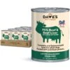 Dave's Pet Food 95% Premium Beef & Beef Liver Grain-Free Recipe Canned Dog Food -Cozy Paws 157467 MAIN. AC SS1800 V1546981017
