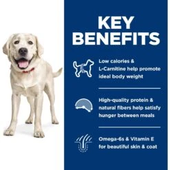 Hill's Science Diet Adult Large Breed Light With Chicken Meal & Barley Dry Dog Food -Cozy Paws 157806 PT4. AC SS1800 V1605838322