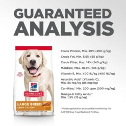 Hill's Science Diet Adult Large Breed Light With Chicken Meal & Barley Dry Dog Food -Cozy Paws 157806 PT8. AC SS1800 V1605841317