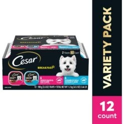 Cesar Breakfast Classic Loaf In Sauce Variety Pack Small Breed Adult Wet Dog Food Trays -Cozy Paws 159227 PT2. AC SS1800 V1695655096