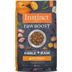 Instinct Raw Boost Gut Health Grain-Free Recipe With Real Chicken & Freeze-Dried Raw Pieces Adult Dry Dog Food -Cozy Paws 160758 PT8. AC SS1800 V1565022809