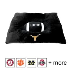 Pets First NCAA Football Pillow Dog Bed