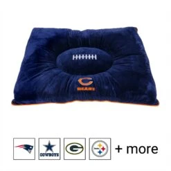 Pets First NFL Football Pillow Dog Bed