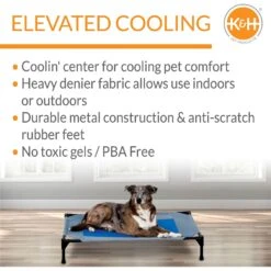 K&H Pet Products Coolin' Pet Cot Elevated Pet Bed -Cozy Paws 164028 PT3. AC SS1800 V1620846186