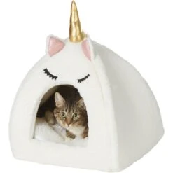 Frisco Novelty Unicorn Covered Cat & Dog Bed -Cozy Paws 165337 PT5. AC SS1800 V1578443452