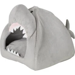 Frisco Novelty Shark Covered Cat & Dog Bed -Cozy Paws 165339 PT1. AC SS1800 V1568211434